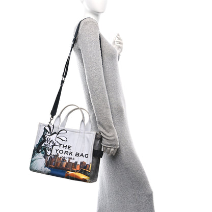 Marc Jacobs Cotton Canvas City Print Medium Tote Bag New York City 2 of 14