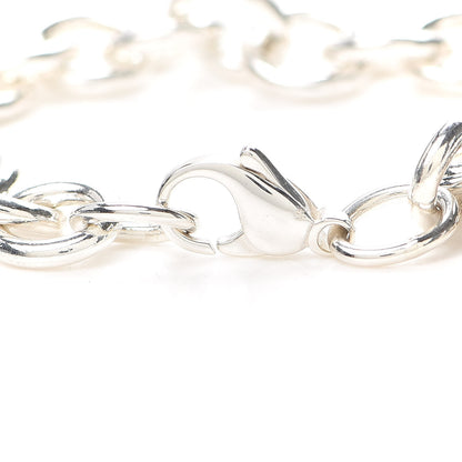 Tiffany Sterling Silver Rubedo Return to Tiffany Heart Tag Key Charm Bracelet 4 of 6