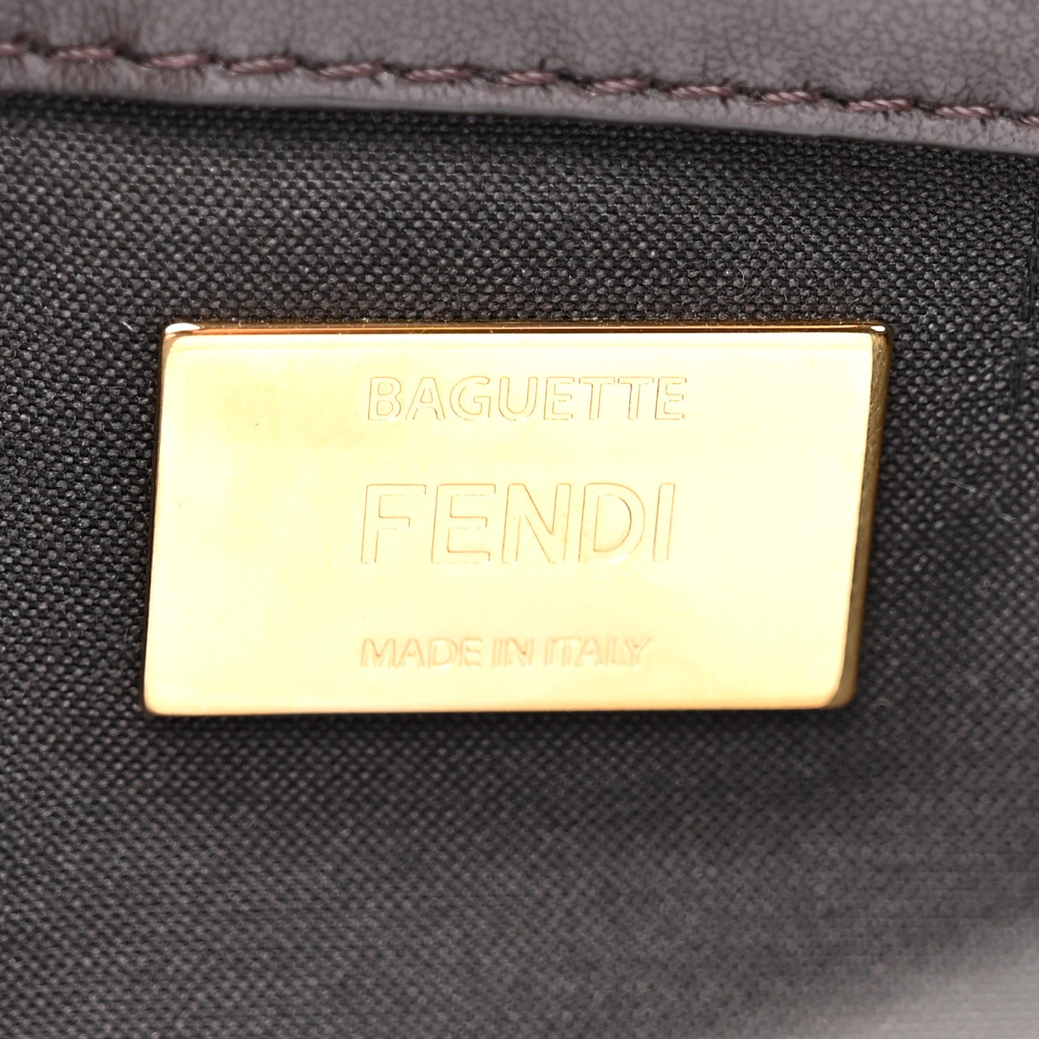 Fendi Fabric Jacquard FF 1974 Multipocket Baguette Tobacco Moro 6 of 10