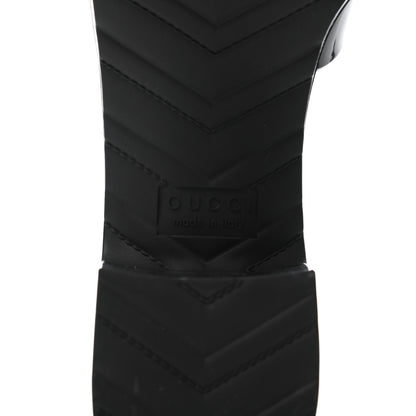Gucci Rubber Gucci Logo Womens Platform 20/60mm Slide Sandals 38 Black 5 of 6