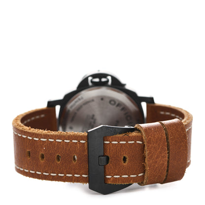 Panerai Stainless Steel Calfskin 44mm Luminor Base Logo Paneristi Manual Winding Watch Black PAM00360 3 of 6