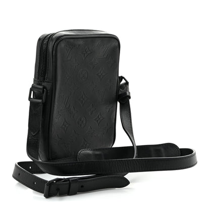 Louis Vuitton Calfskin Monogram Shadow Danube PM Black 3 of 12