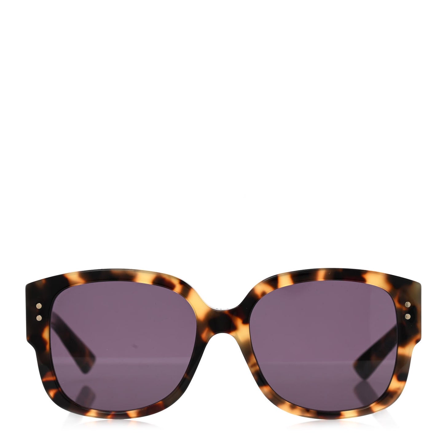 Acetate Cannage Lady Dior Studs Sunglasses Havana