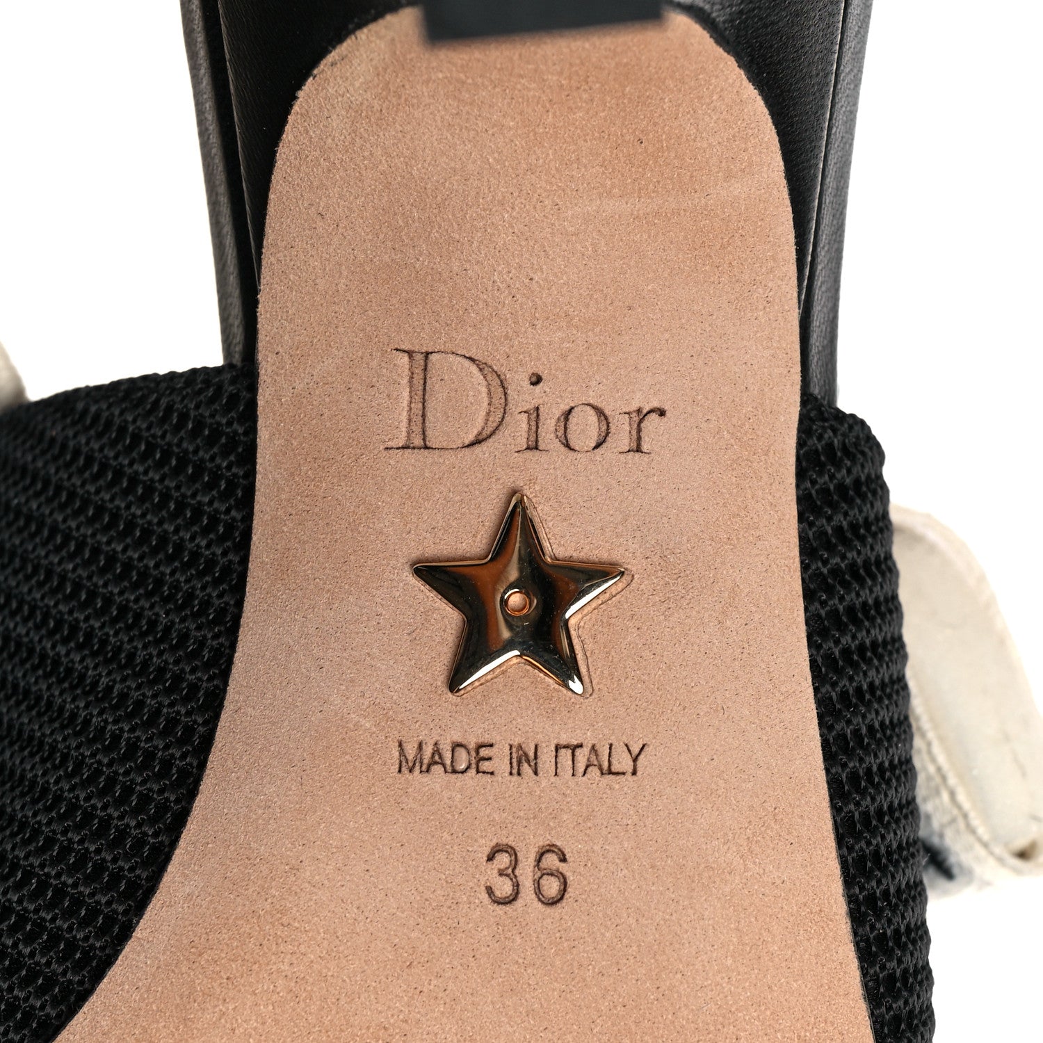 Christian Dior Technical Canvas Ribbon J Adior Slingback 65mm Pumps 36 Black 7 of 9