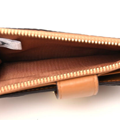 MCM Calfskin Visetos Patricia Mini Card Holder Cognac 5 of 6