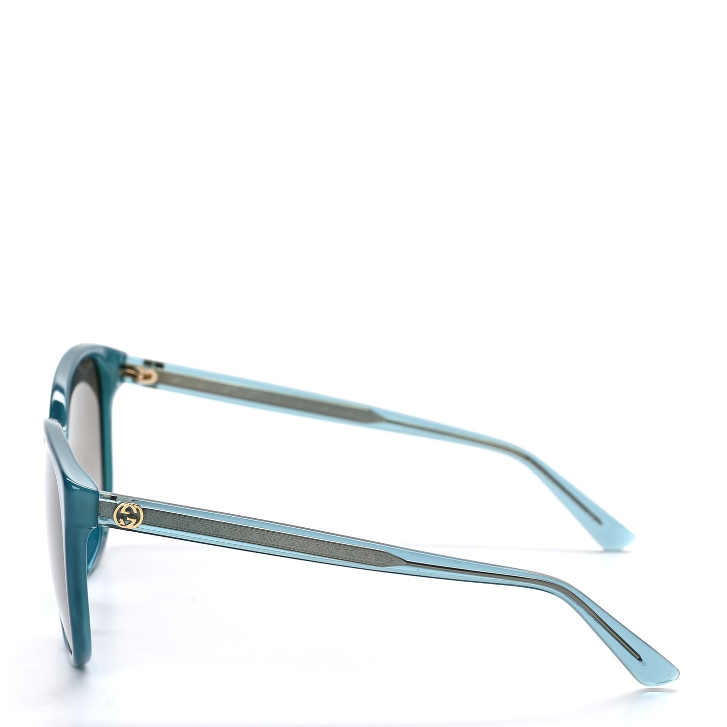 Round Frame Sunglasses GG3845/F/S Turquoise
