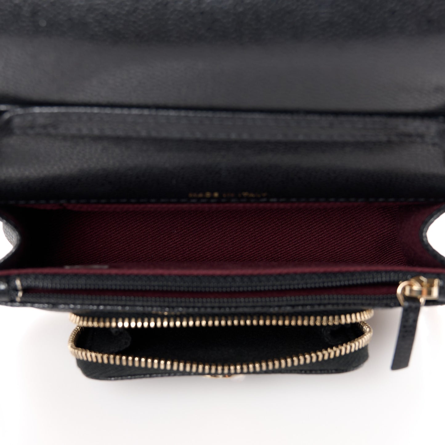 Caviar Quilted Business Affinity Clutch With Chain Black