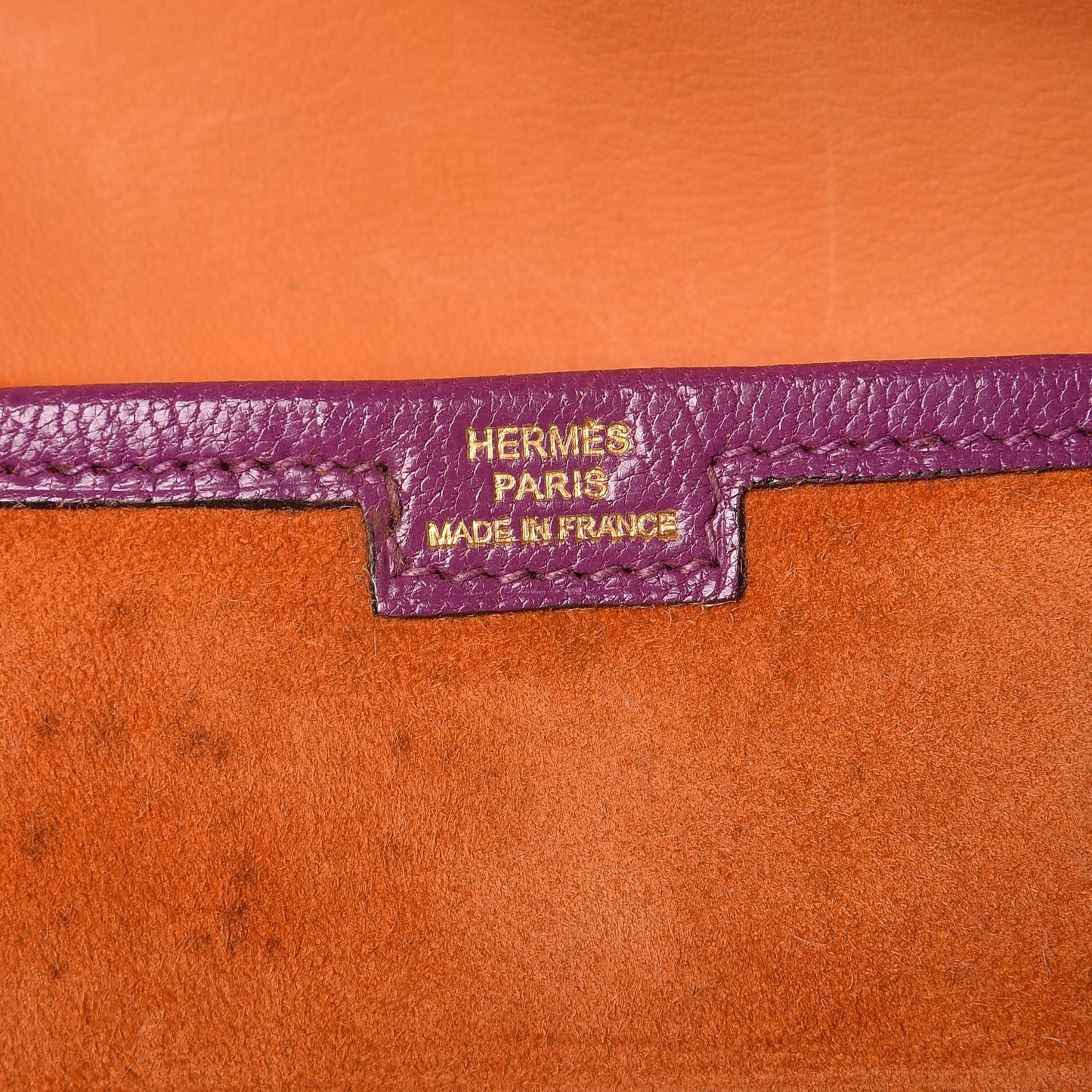 Veau Doblis Suede Chevre Mysore Mini 20 Jige Clutch Orange Cyclamen