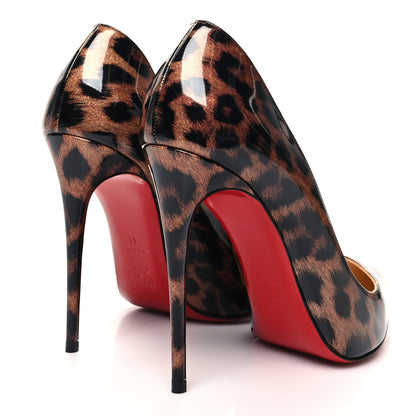 Christian Louboutin Patent Glitter Leopard Print Pigalle Follies 100 Pumps 41 Gold 4 of 7