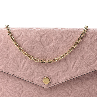 Louis Vuitton Empreinte Pochette Felicie Chain Wallet Rose Poudre 10 of 10