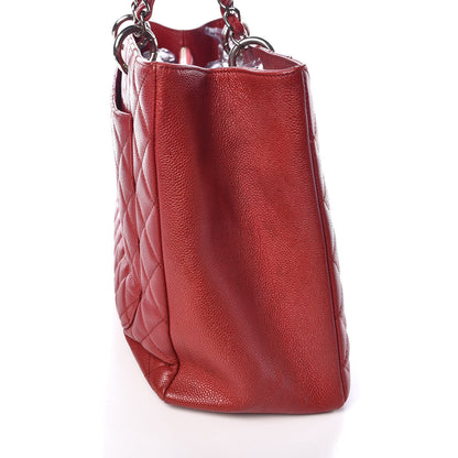 Chanel Caviar Quilted XL Grand Shopping Tote GST Red 13 of 13