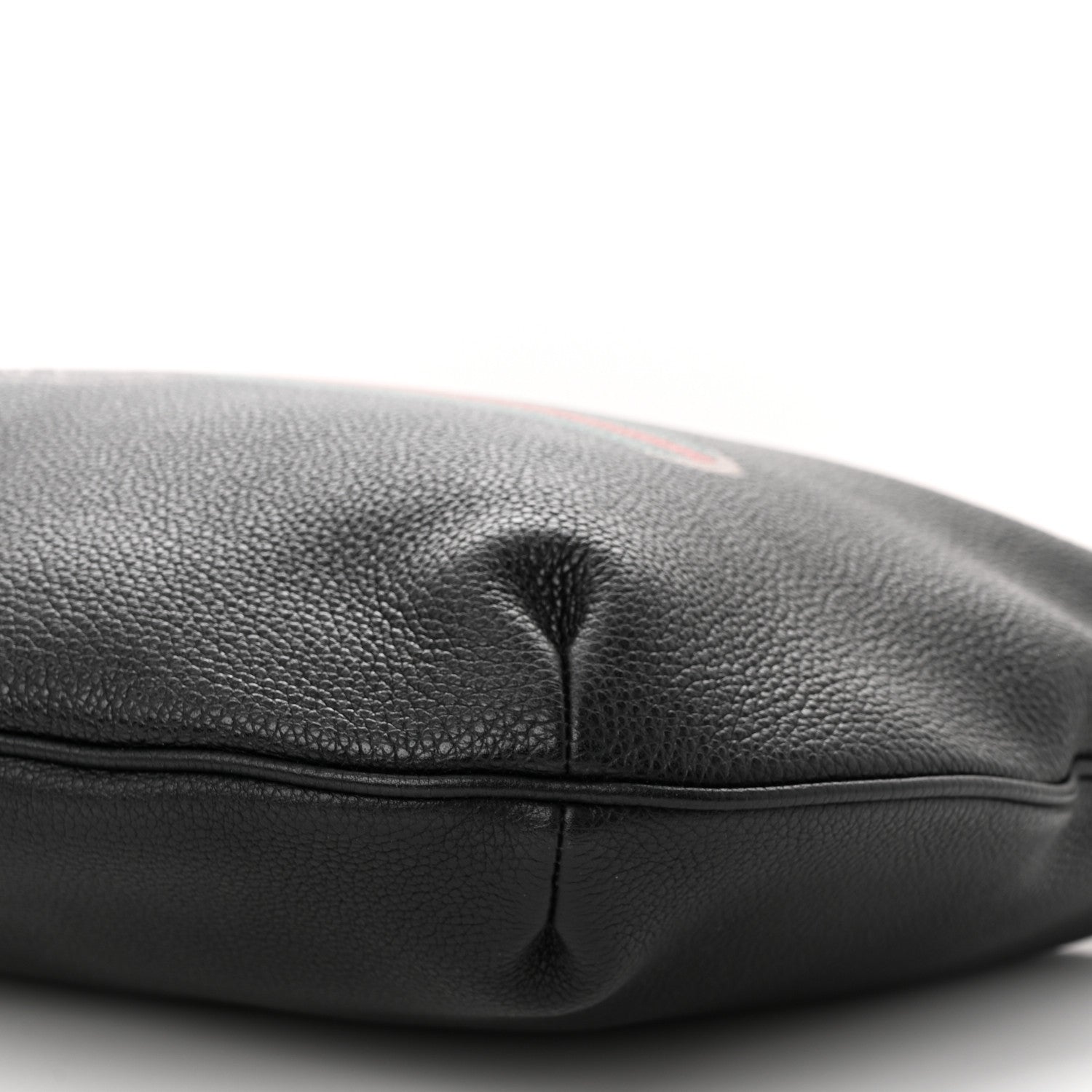 Gucci Grained Calfskin Logo Half Moon Hobo Black 10 of 11