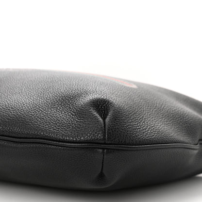 Gucci Grained Calfskin Logo Half Moon Hobo Black 10 of 11