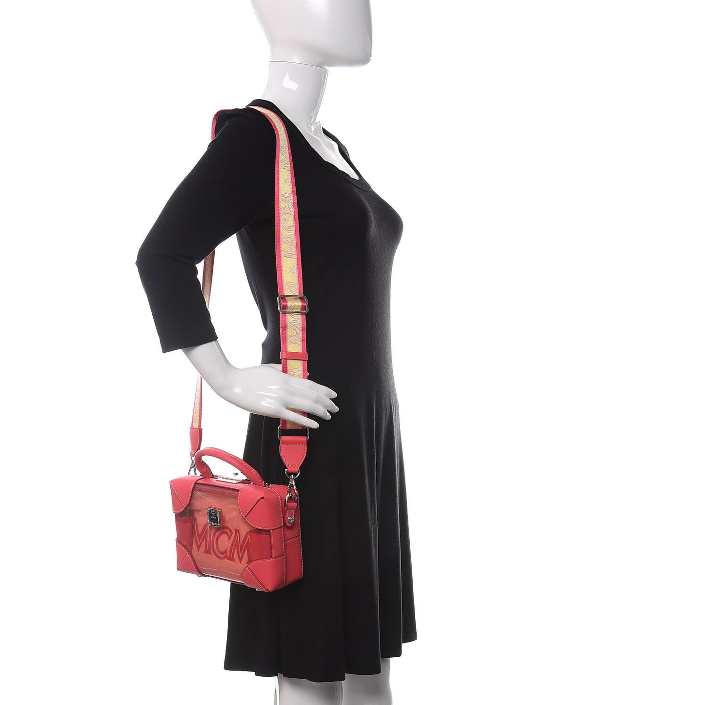 Transparent Small E/W Soft Berlin Crossbody Hologram Teaberry