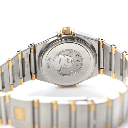Omega Stainless Steel 18K Yellow Gold 22mm Constellation Quartz Watch White 795.1203 4 of 5