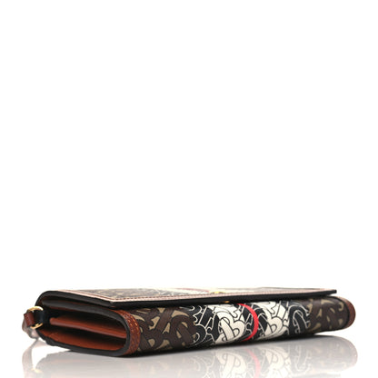 Burberry E-Canvas Monogram Stripe Hannah Wallet Bridle Brown 4 of 8