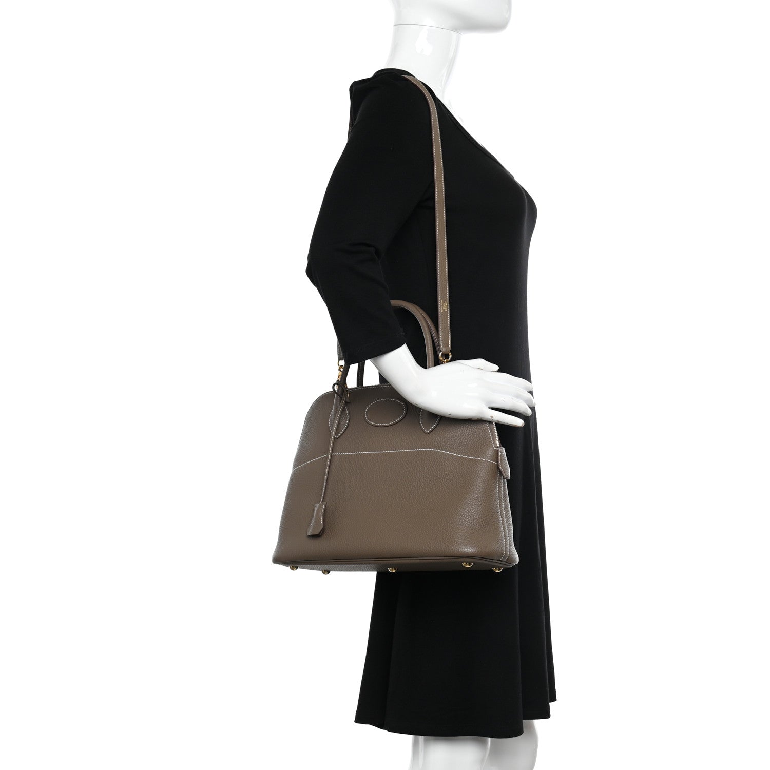 Hermes Taurillon Clemence Bolide 31 Etoupe 2 of 11