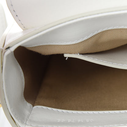 Chloe Shiny Calfskin Suede Mini C Double Carry Brilliant White 11 of 14