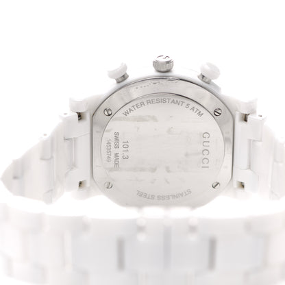 Gucci Stainless Steel Ceramic 38mm G-Chrono Chronograph Quartz Watch White 4 of 5