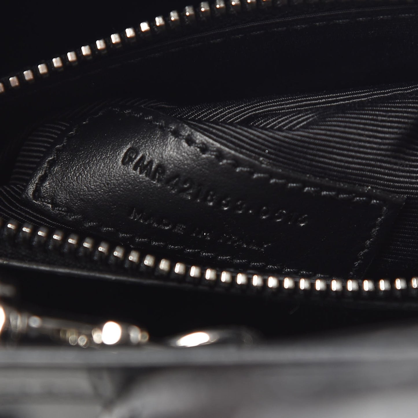 Calfskin Crocodile Embossed Baby Sac De Jour Black