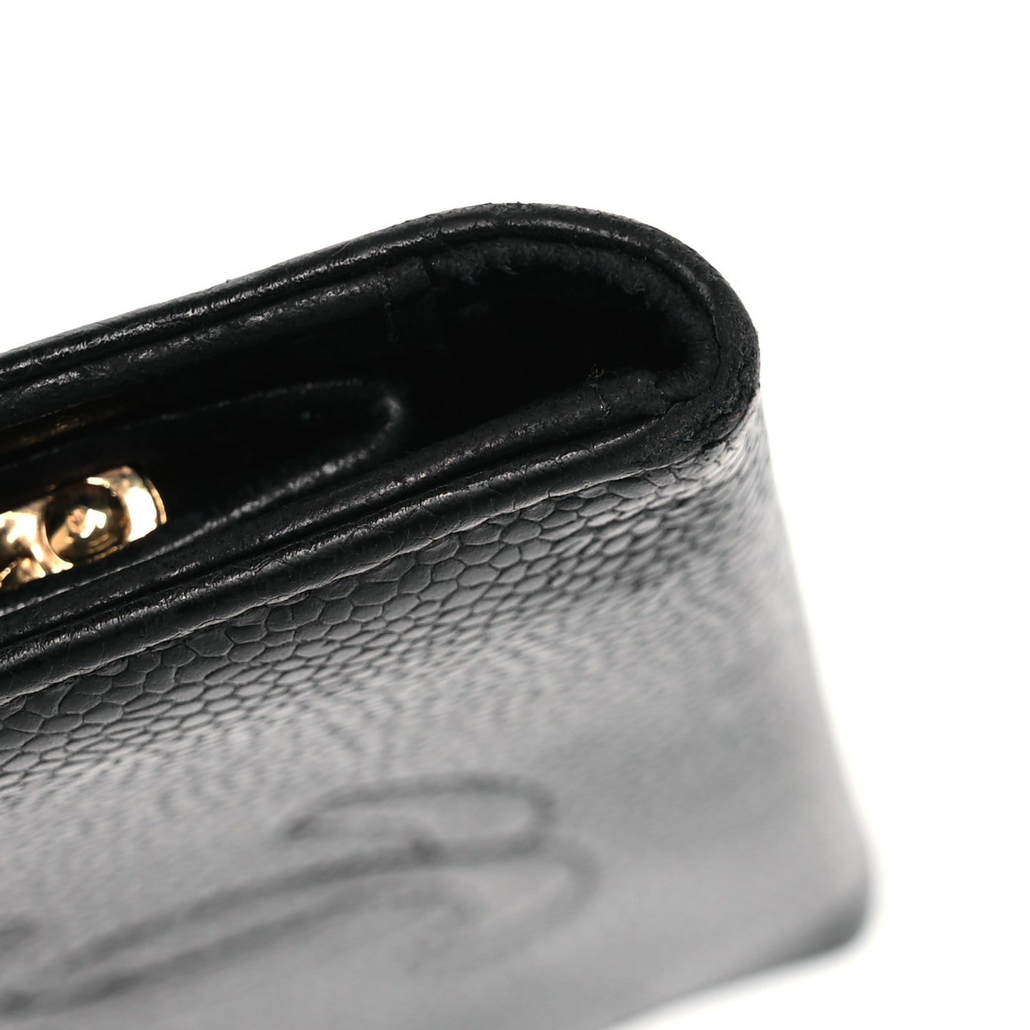 Caviar Timeless CC French Wallet Black