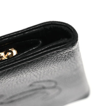 Chanel Caviar Timeless CC French Wallet Black 12 of 15