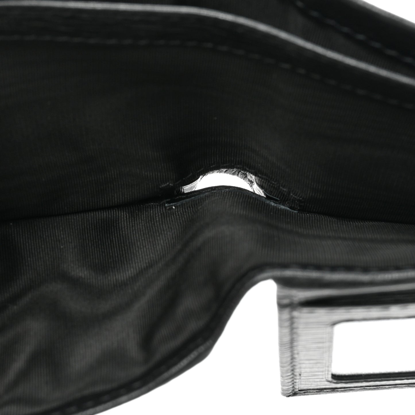 Mens Stamped Calfskin Revival Bi-Fold Wallet Black
