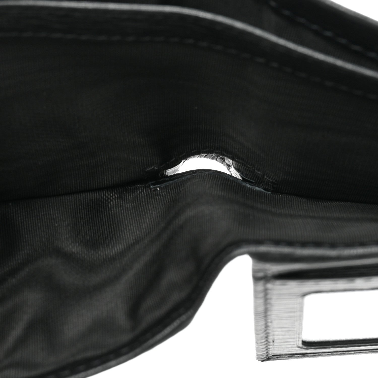 Salvatore Ferragamo Mens Stamped Calfskin Revival Bi-Fold Wallet Black 6 of 9