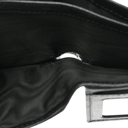 Salvatore Ferragamo Mens Stamped Calfskin Revival Bi-Fold Wallet Black 6 of 9