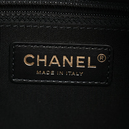 Chanel Lambskin Quilted Large Perfect Meeting Hobo Black 6 of 11