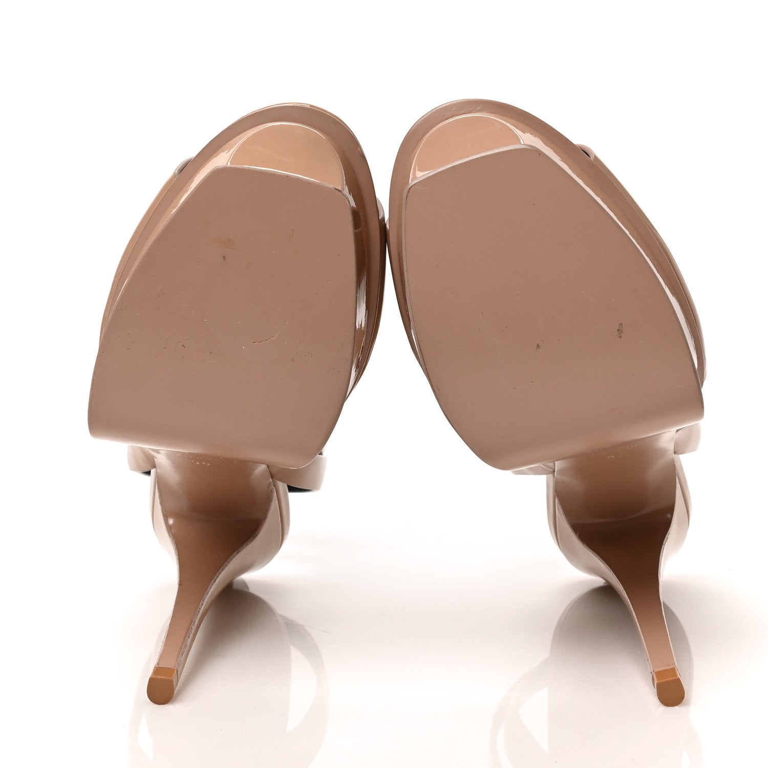 Saint Laurent Vitello Vernice Tribute 105 Sandals Soft Nude 37 / 36 5 of 10