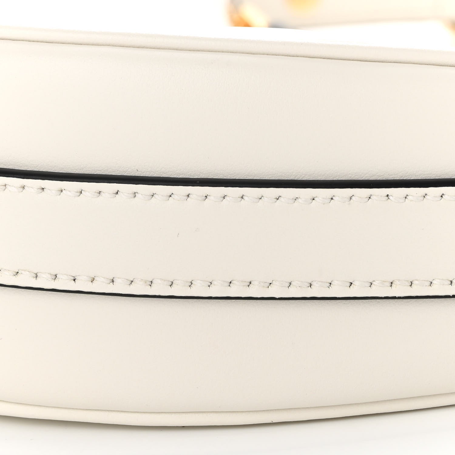 Prada Soft Calfskin Arque Shoulder Bag White 9 of 9