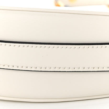 Prada Soft Calfskin Arque Shoulder Bag White 9 of 9