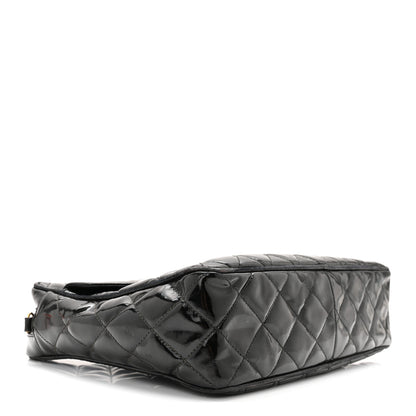 Chanel Patent Quilted Tassel Camera Case Black 4 of 11