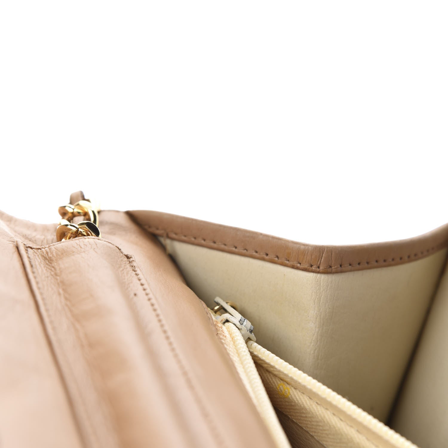 Chanel Lambskin Quilted Medium Single Flap Beige 12 of 16