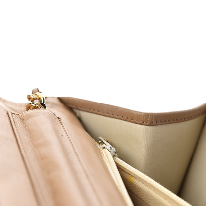Chanel Lambskin Quilted Medium Single Flap Beige 12 of 16