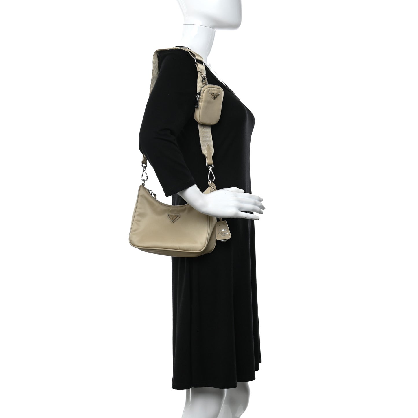 Re-Nylon Saffiano Re-Edition 2005 Shoulder Bag Deserto