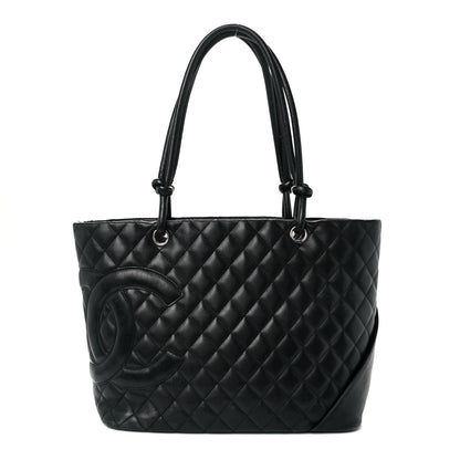 Chanel Calfskin Quilted Large Cambon Tote Black 1 of 11