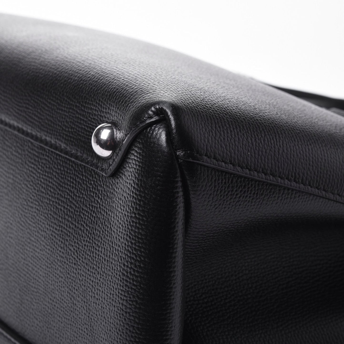 Derby Calfskin House Check Medium Banner Tote Black