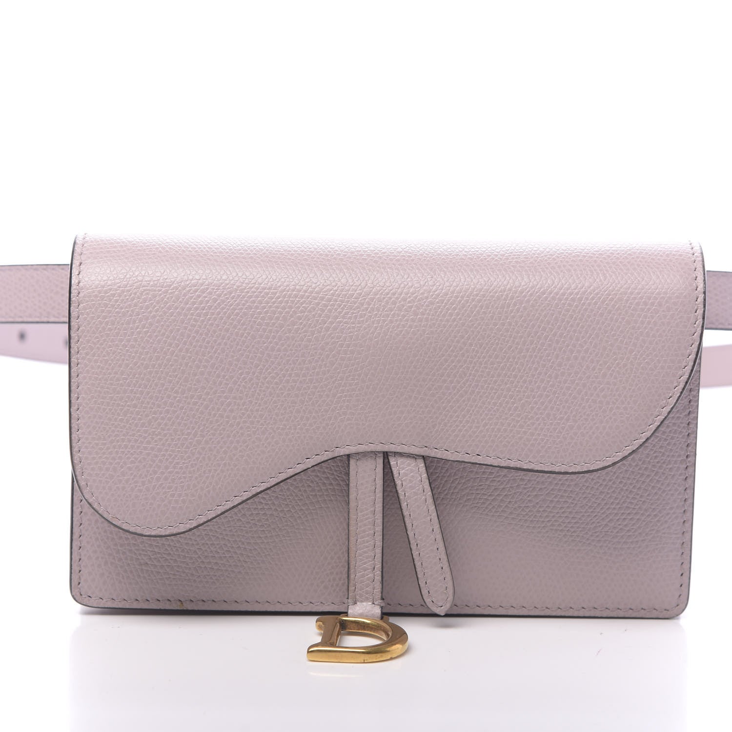 Christian Dior Grained Calfskin Saddle Belt Bag Light Purple 11 of 13
