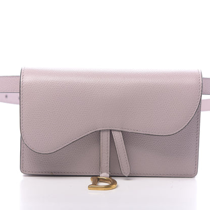 Christian Dior Grained Calfskin Saddle Belt Bag Light Purple 11 of 13