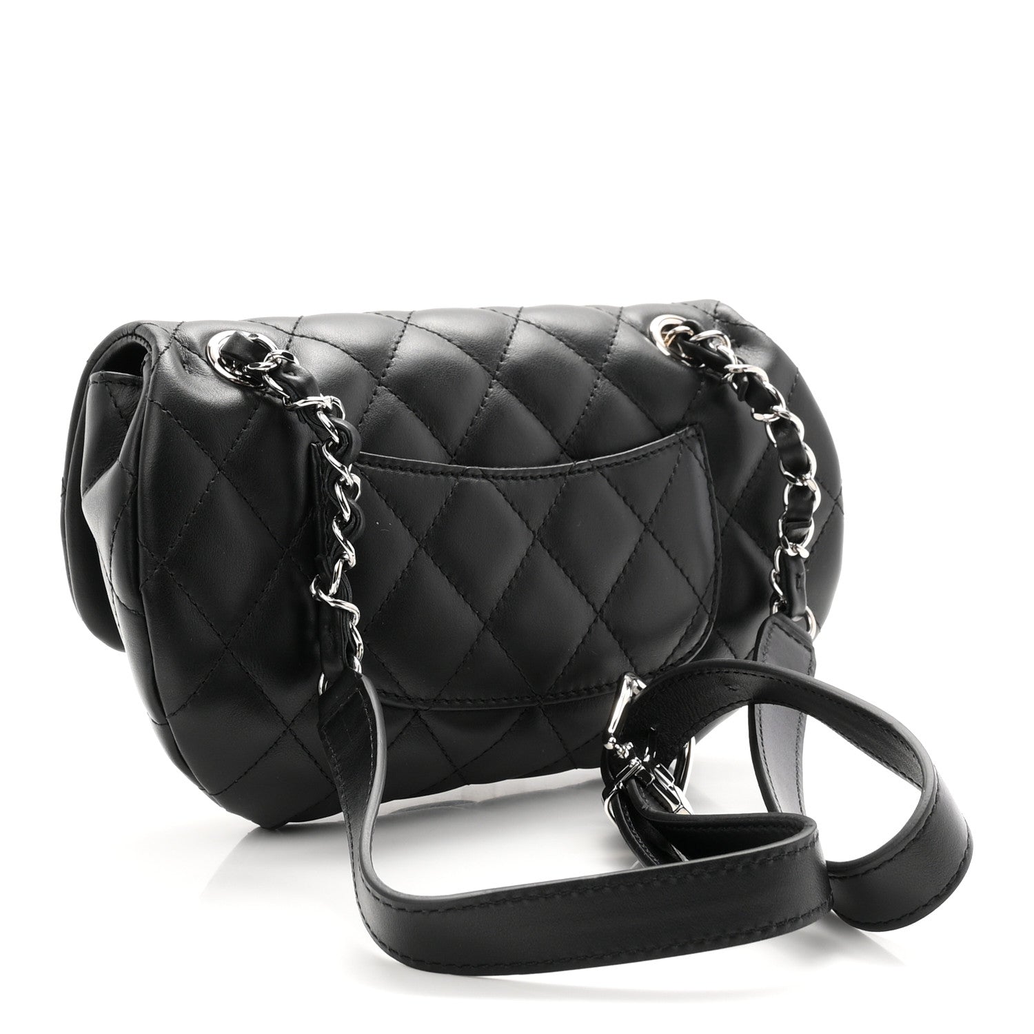 Chanel Calfskin Quilted CC Uniform Flap Belt Bag Black 3 of 11