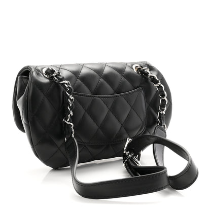 Chanel Calfskin Quilted CC Uniform Flap Belt Bag Black 3 of 11