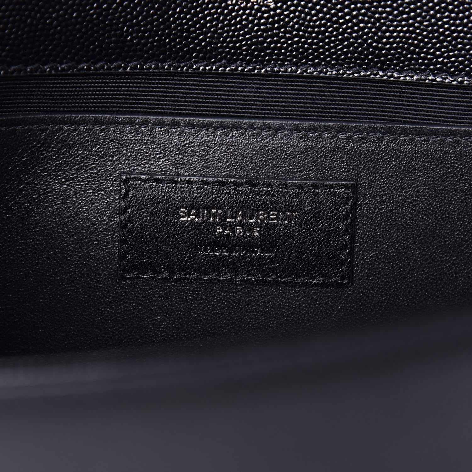 Saint Laurent Grain De Poudre Medium Classic Monogram Kate Satchel Black 7 of 9