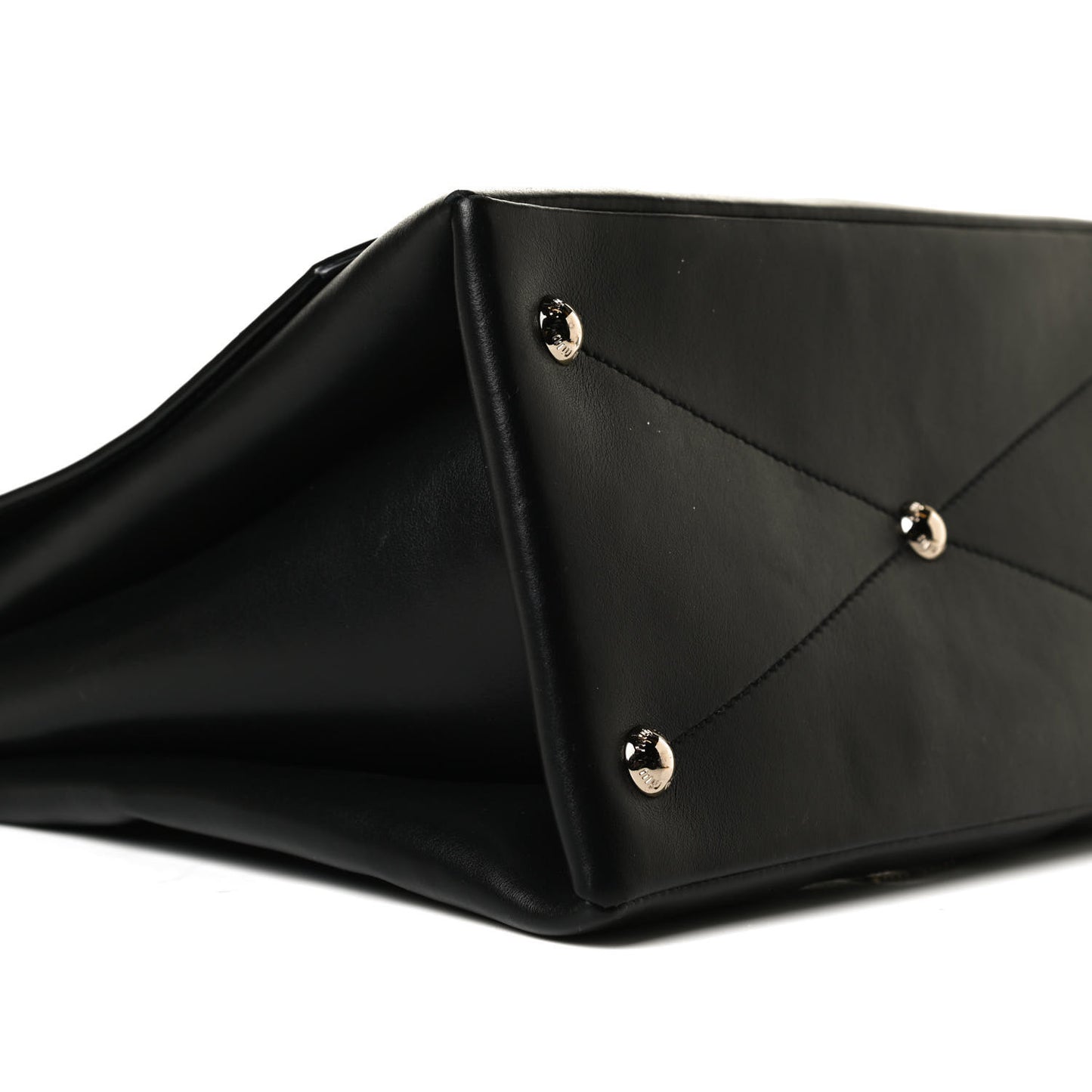 Soft Calfskin Top Handle Satchel Black
