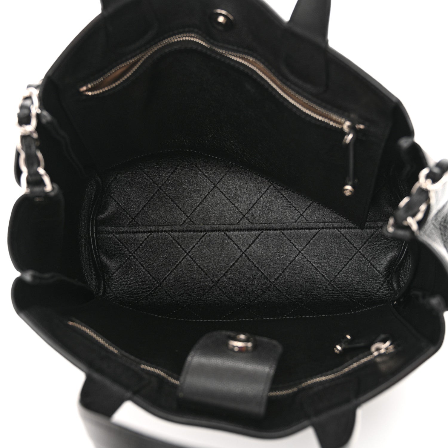 Chanel Caviar Stitched Medium Lady Coco Shopping Tote Black 5 of 11