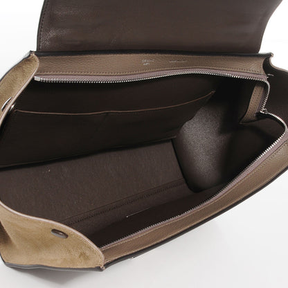 Celine Drummed Calfskin Suede Small Trapeze Dune 6 of 9