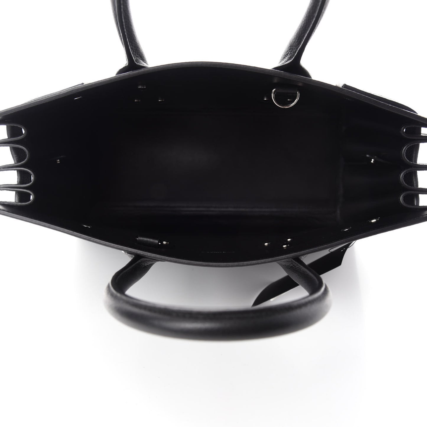 Grained Calfskin Small Sac De Jour Black