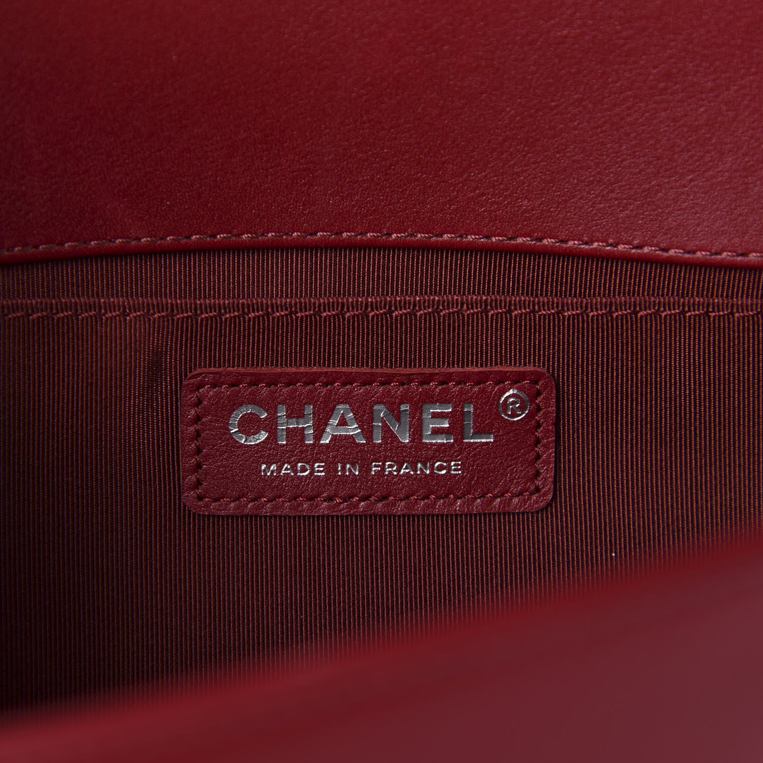 Chanel Calfskin Chevron Quilted Medium Boy Flap Red 8 of 16