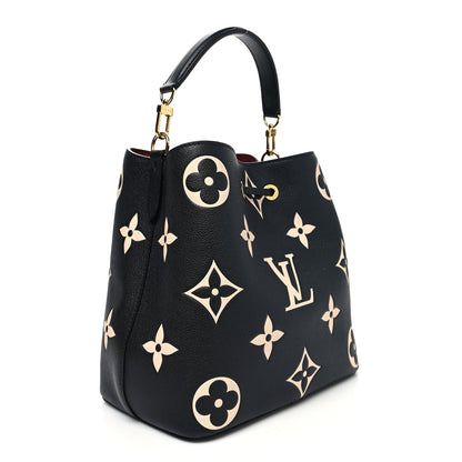 Louis Vuitton Empreinte Monogram Giant Neonoe MM Black Beige 4 of 13